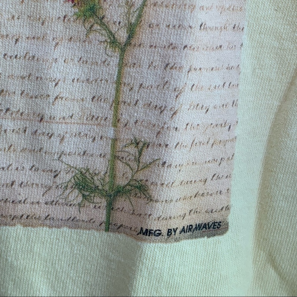 Vintage Floral Tee Shirt Air Waves - Picture 5 of 7